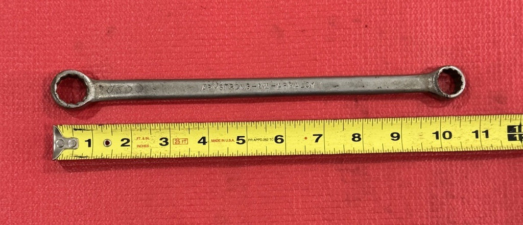 Vintage Armstrong Tools No.7027 Armaloy 19/32” X 11/16” Double Box Wrench USA