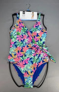 Member's Mark One-Piece Swimsuit Women Large Multicolor Floral Adjustable Strap