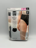 NWT Member's Mark Supersoft Cotton Brief Women's Small Black Comfort - 5-Pack