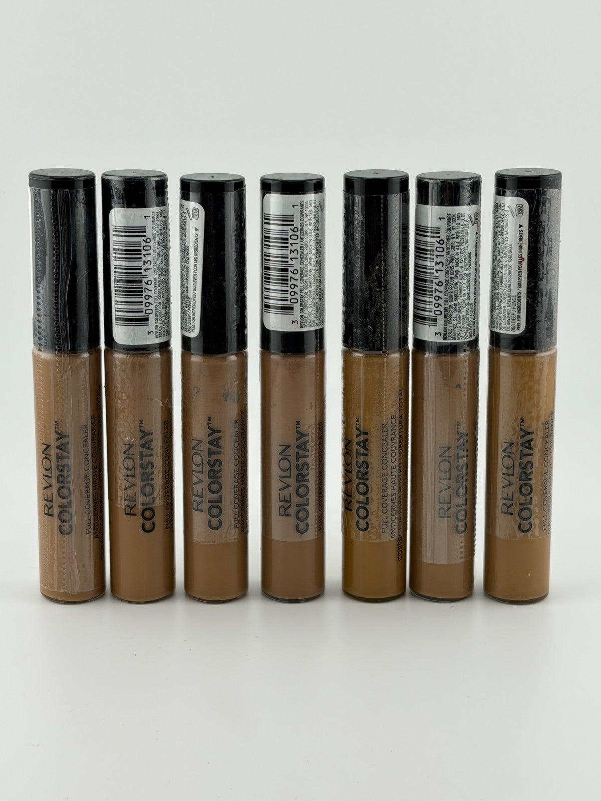 New Revlon ColorStay Full Coverage Concealer Makeup 18M 06 Deep - Set of 7
