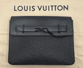 Louis Vuitton Pochette Steamer Monogram Taurillon Leather Shoulder Bag Authentic