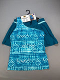 NWT Zeroxposur Highline Tankini Swim Set Women's 2XL Turquoise Beach Lightweight