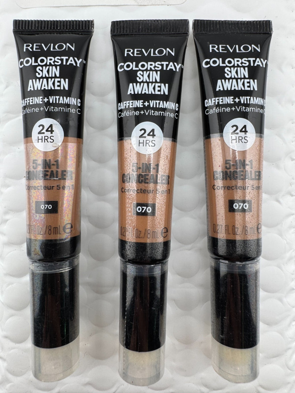 Revlon ColorStay Skin Awaken 5-in-1 Concealer Shade 070 24HR Wear - Lot of 3