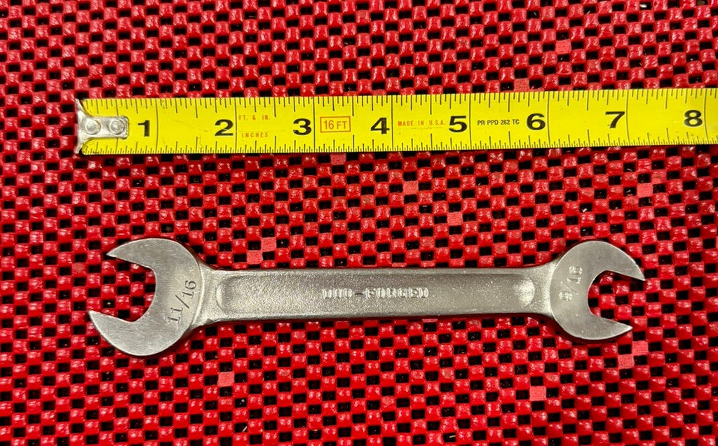 Vintage Billings Vitalloy M-1027-C USA 9/16” X 11/16” open end wrench MADE USA