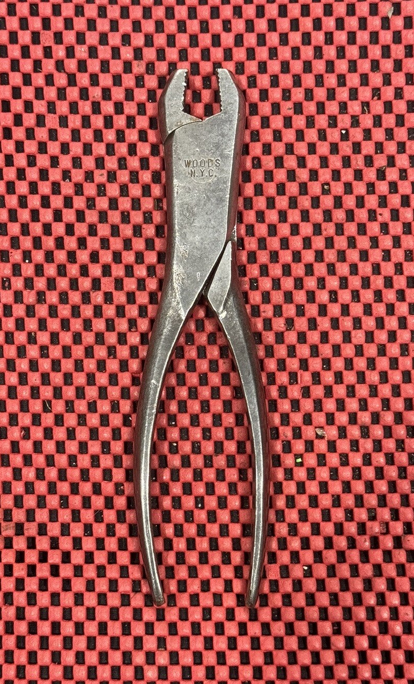 Vintage WOODS N.Y.C. Tools Battery Terminal Pliers Made in USA Rare  M7