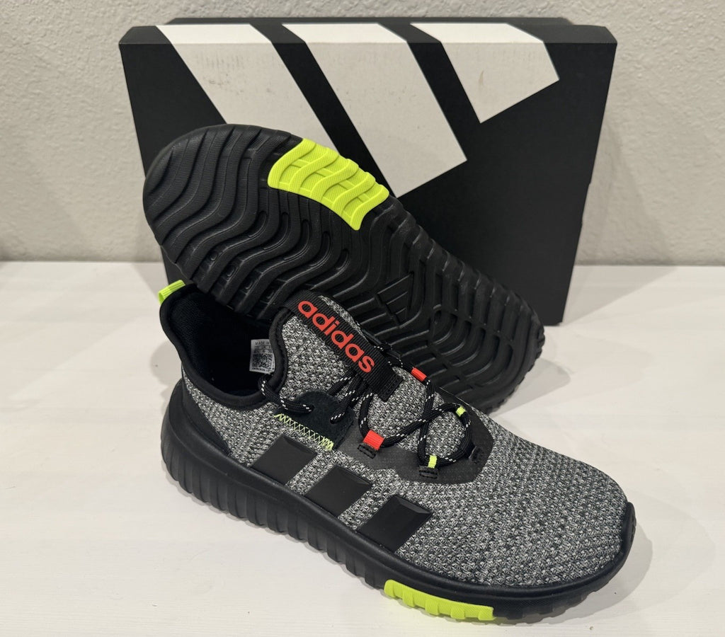 NEW Adidas Kaptir 4.0 Women’s Sneakers Size 6.5 Cloudfoam Black + Green NWB