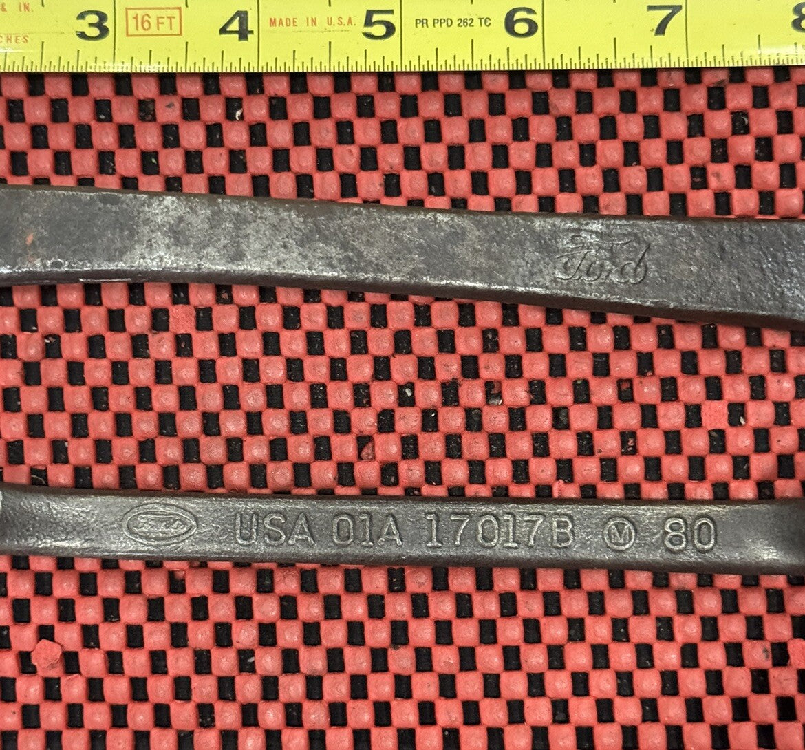 Vintage FORD 1940s 2 Pc SET Wrench 01A-17017B & T-5893 Specialty Tool OEM USA N9
