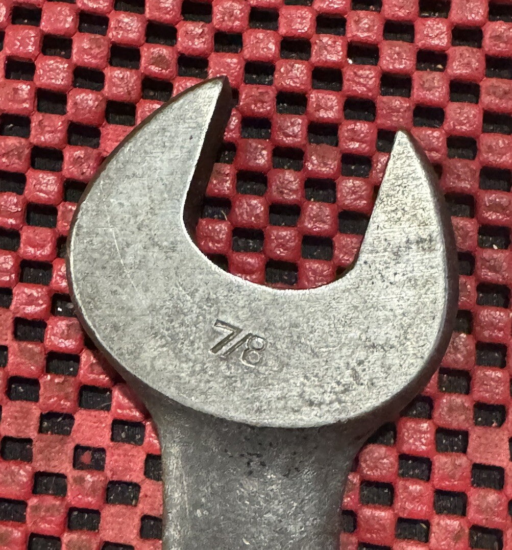 Vintage Williams Tools 33A Open End Wrench 7/8” X 15/16” Made In Usa S2