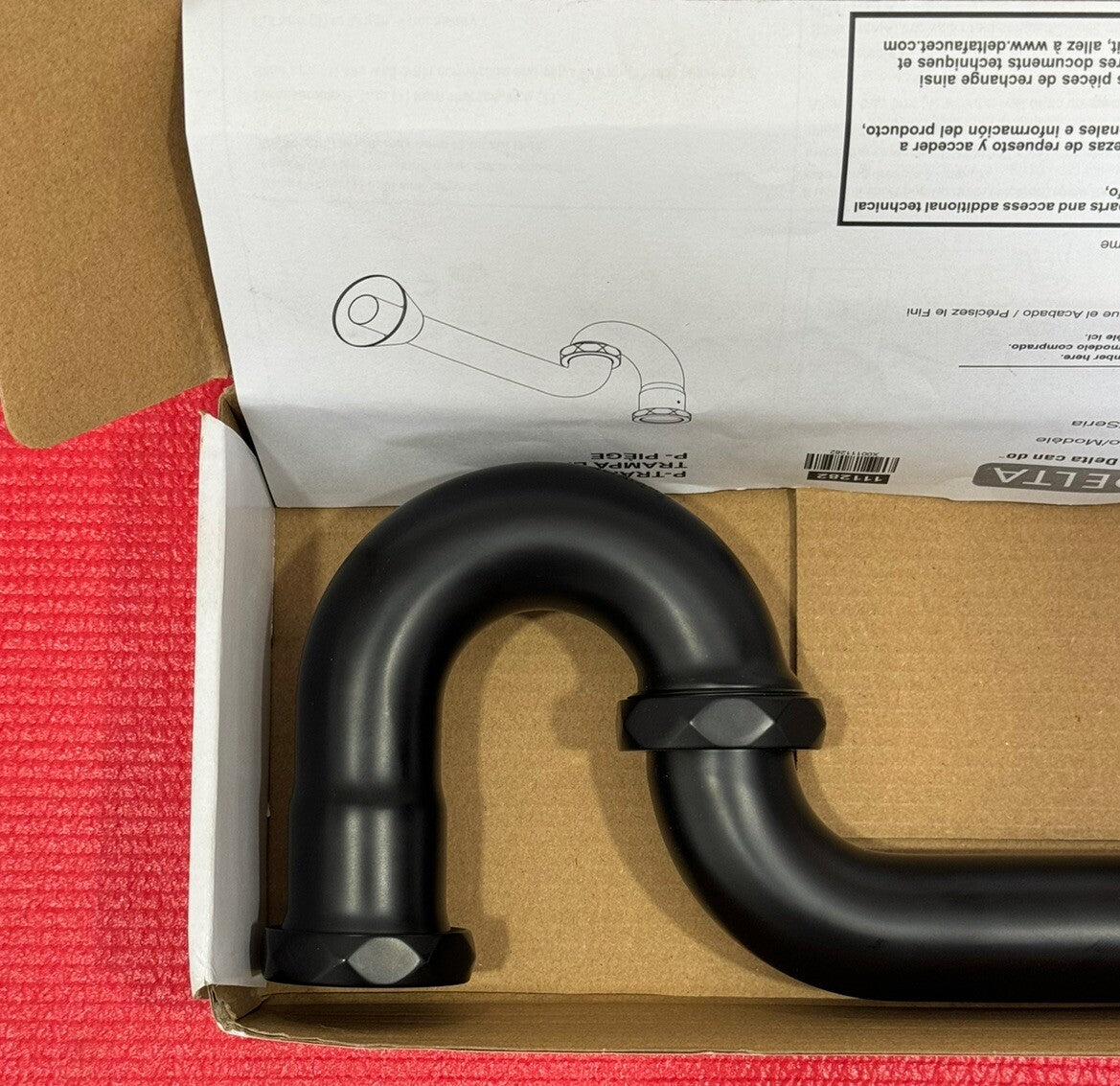 Delta DT031141  P-Trap - Matte Black  New In Box