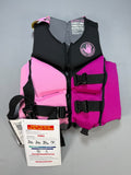 NWT Body Glove Segmented PFD Life Jacket Women's Small Black Pink Lightweight