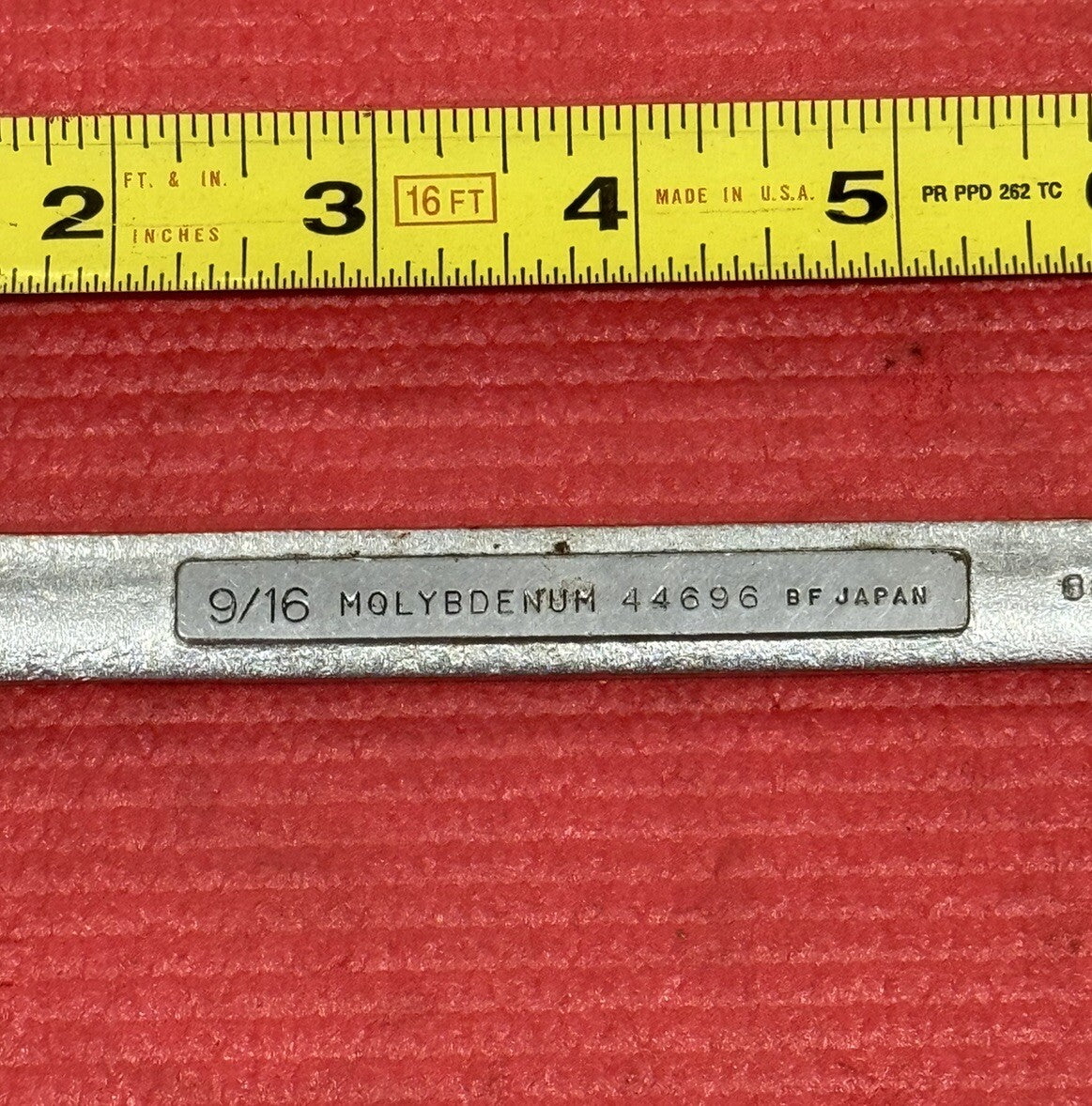 Vintage Craftsman 44696, SAE 9/16" Combination Wrench 12 Point Molybdenum Japan