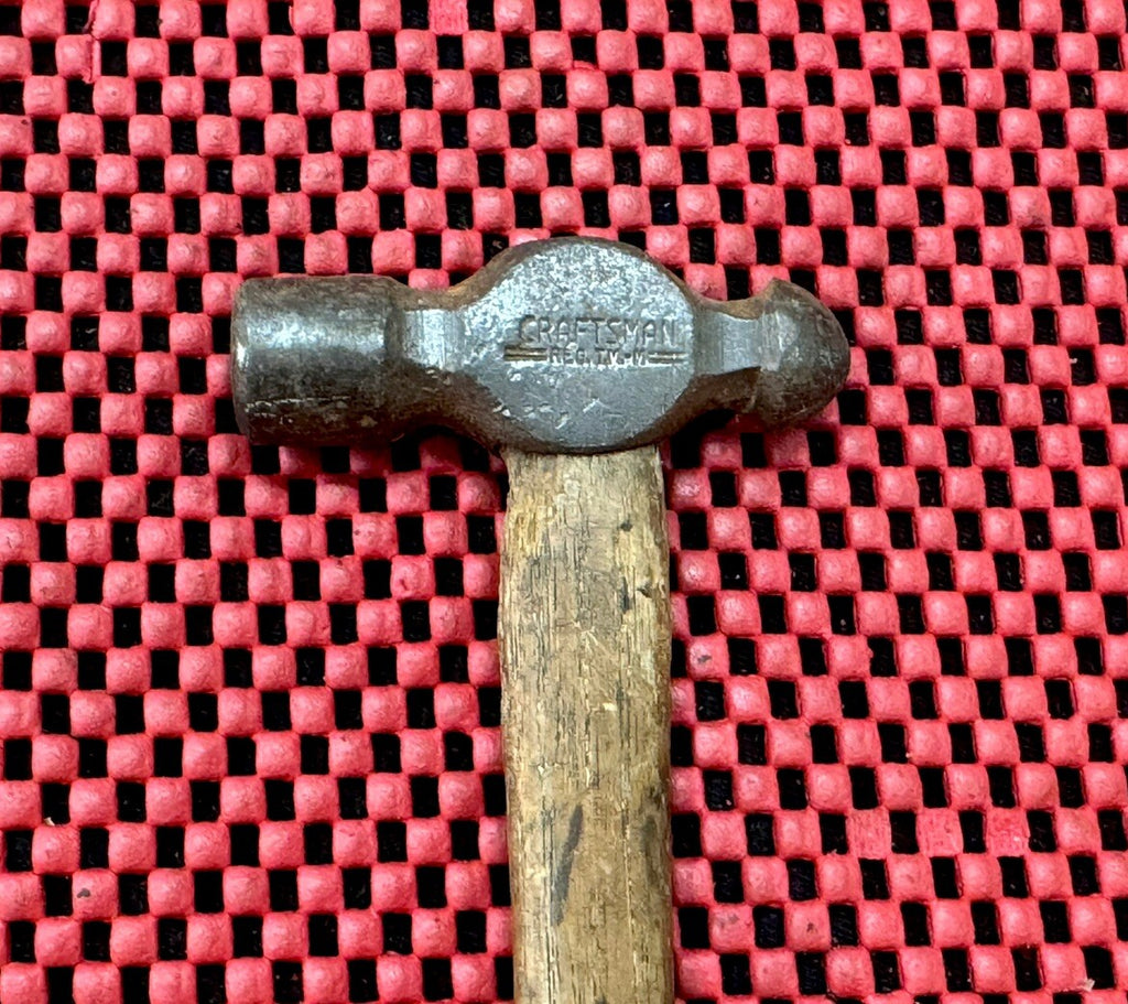 Craftsman Reg TM-M Ball Peen Hammer 12” long 12 oz weight wooden handle USA