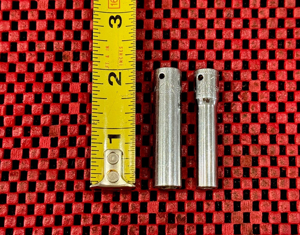 Mac Tools MD6 Series 2 PC Set 1/4" DR Metric Deep Knurled Sockets Made In USA M6