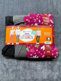 NWT Member's Mark My Favorite Leggings Girls 7/8 Multicolor Preppy - 3-Pack