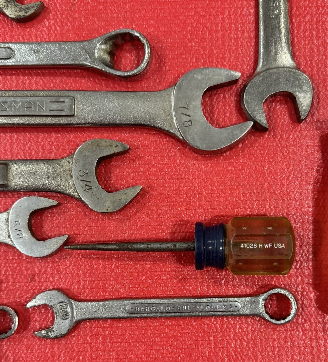 Vintage Lot of 30 USA Tools- Snap-on,S-K,Craftsman,Proto,K-D,BlackHawk,Husky