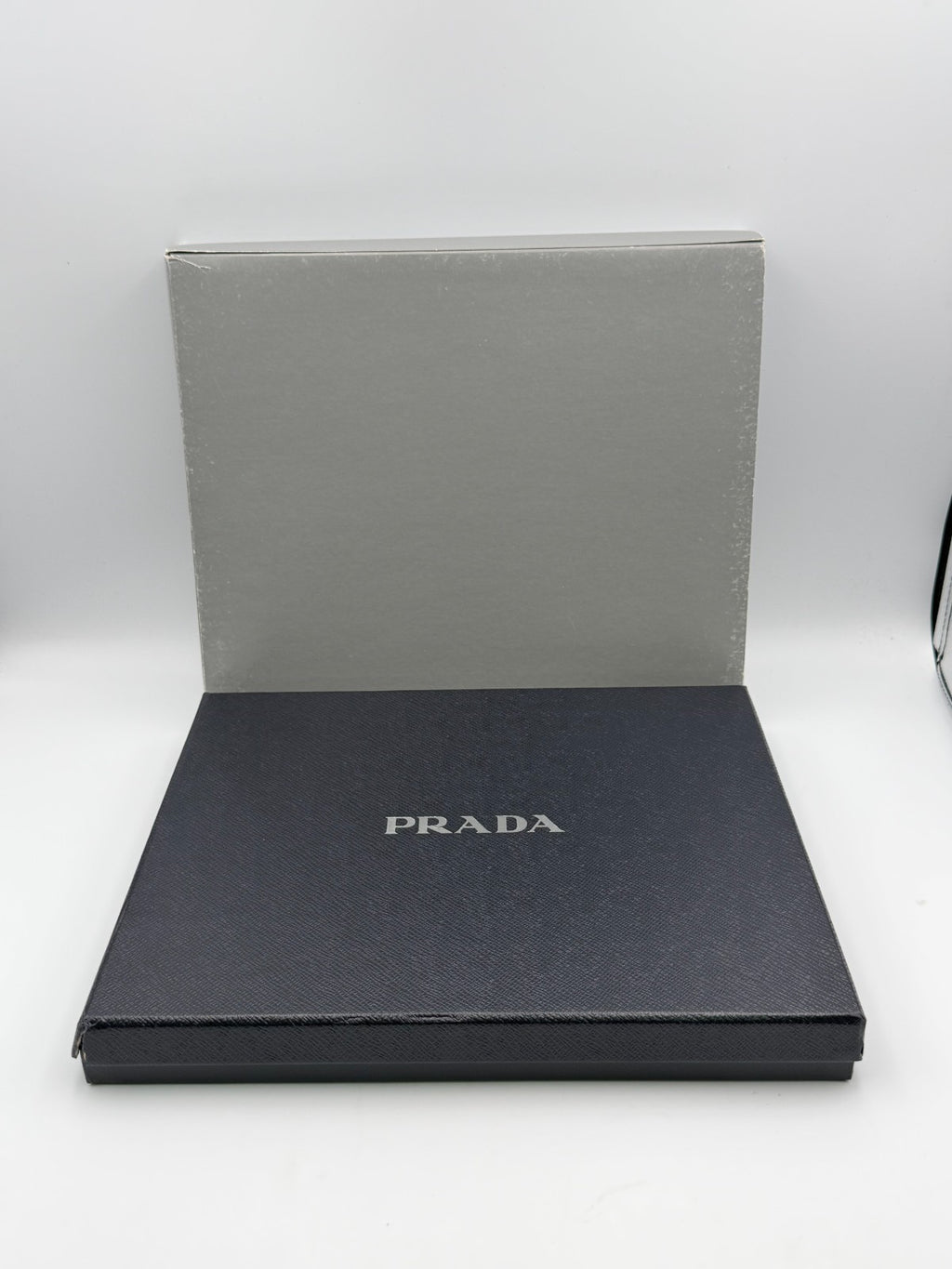 NEW Authentic Prada leather iPad Tablet Case Blue Geometric Saffiano Twist