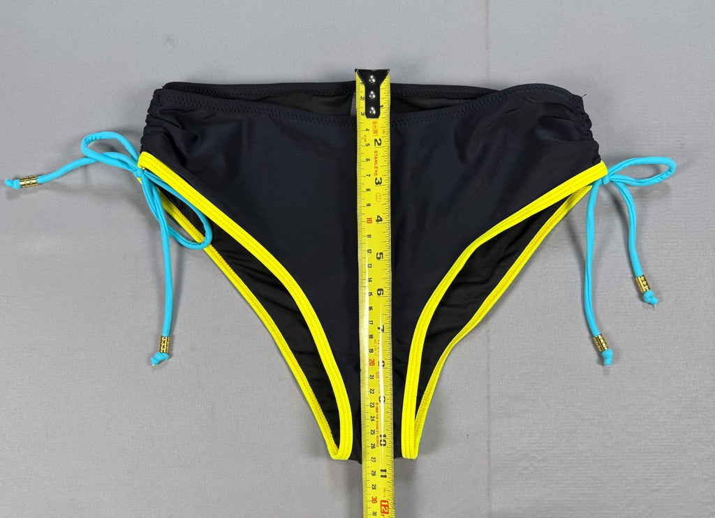 NWT B2prity 2 Piece Bikini Set Women’s Small Black Neon Summer Beach Swimsuit