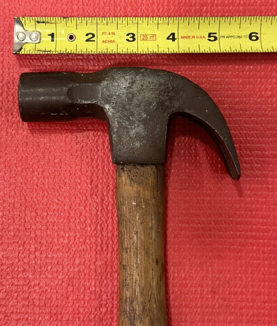 Vintage Stanley Tools Bell System Curved Claw Hammer with Wood handle