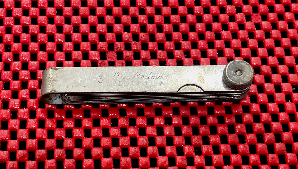 Vintage New Britain FG-3 Feeler Gauge Swedish Steel Electro Etched Blade USA M4