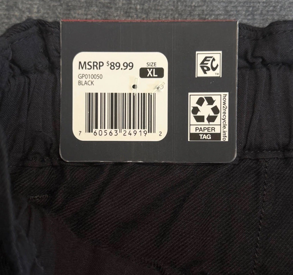 Gap Relaxed Fit Straight Leg Easy Twill Pant Women's XL Black Flat Front Preppy