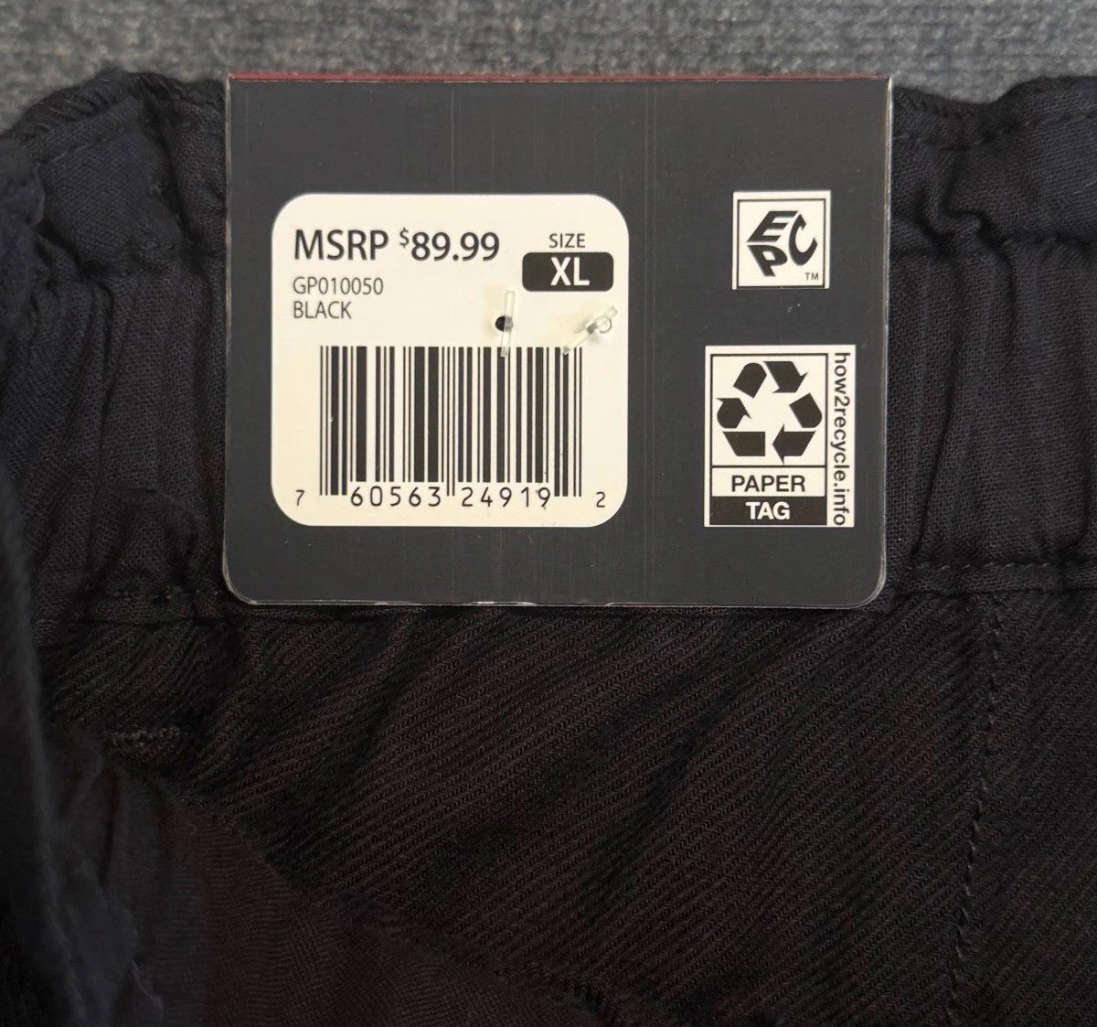 Gap Relaxed Fit Straight Leg Easy Twill Pant Women's XL Black Flat Front Preppy