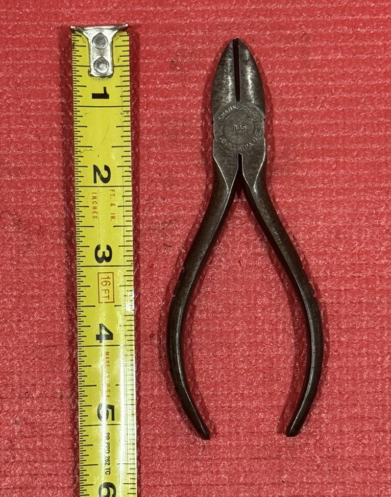 Vintage CHANNELLOCK Tools Model 435 Diagonal Cutting Pliers RARE HANDLE USA