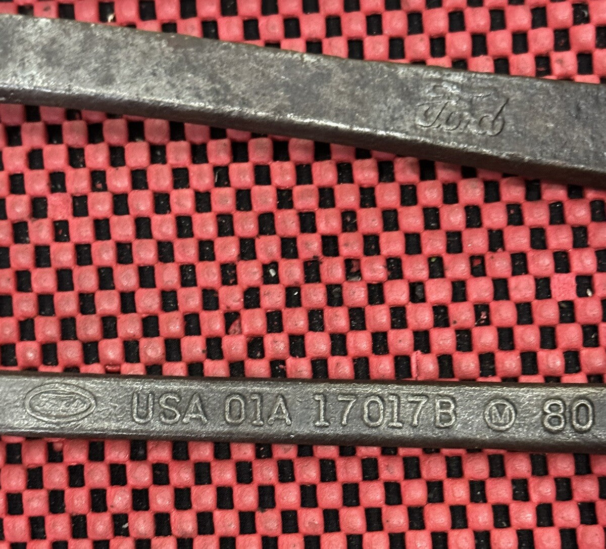 Vintage FORD 1940s 2 Pc SET Wrench 01A-17017B & T-5893 Specialty Tool OEM USA N9