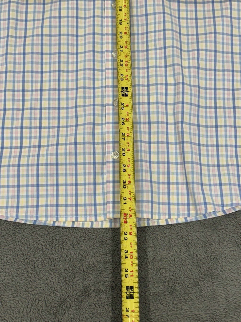 Izod NEW Comfort Sundress Men's Blue Plaid Button Shirt Big & Tall Size 2XL