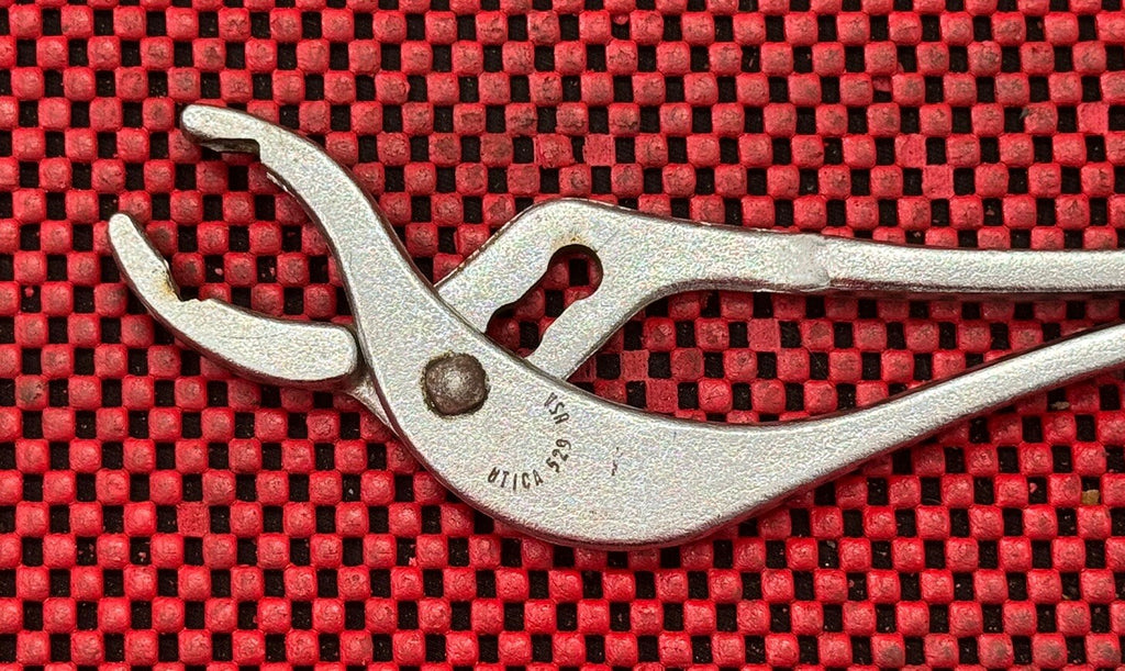 Utica 529 Aircraft Cannon Plug Slip Joint 9" Adjustable Pliers Made In USA N9