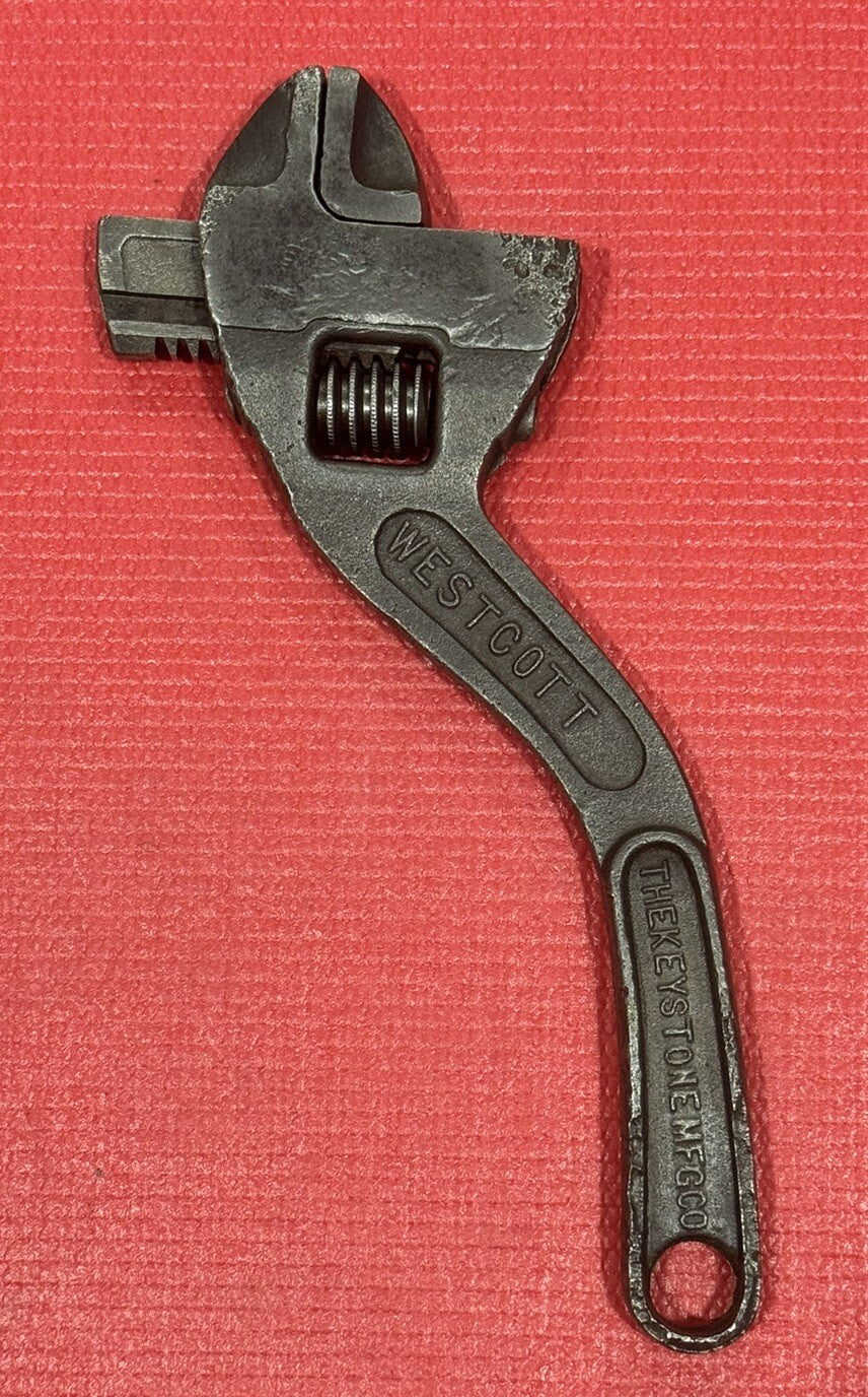 Westcott The Keystone MFG No.80 10” Adjustable Wrench S Curved Handle Buffalo NY