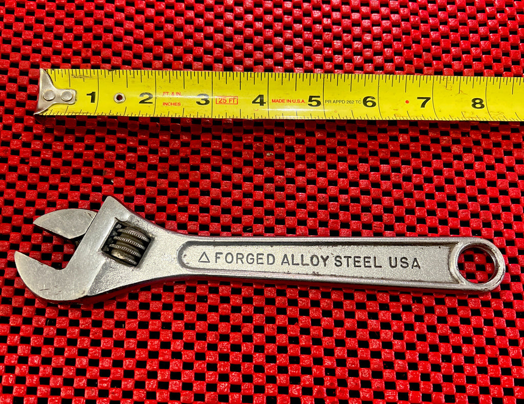 Vintage Master Mechanic MM91-8 8”Adjustable Wrench USA Tool N6