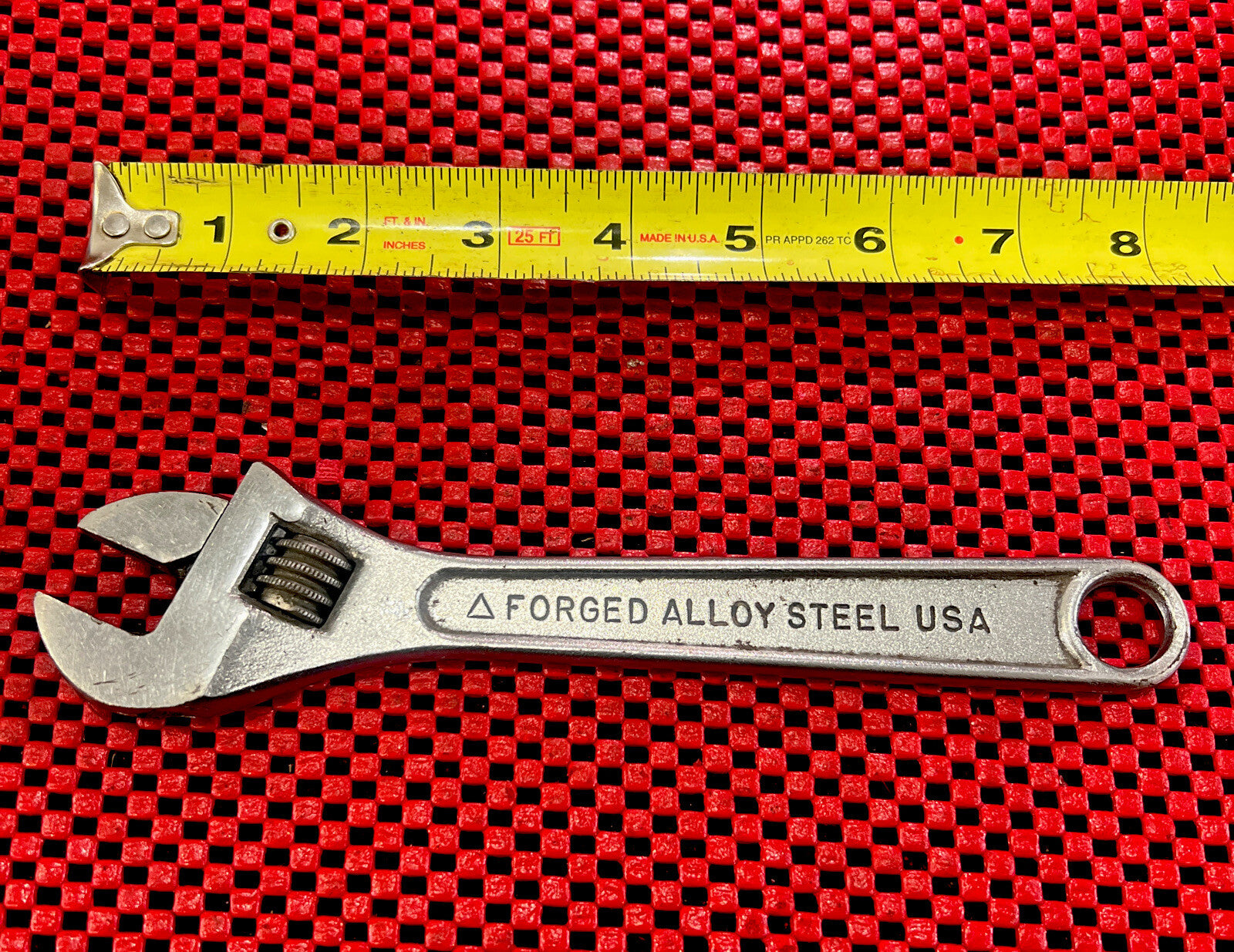 Vintage Master Mechanic MM91-8 8”Adjustable Wrench USA Tool N6
