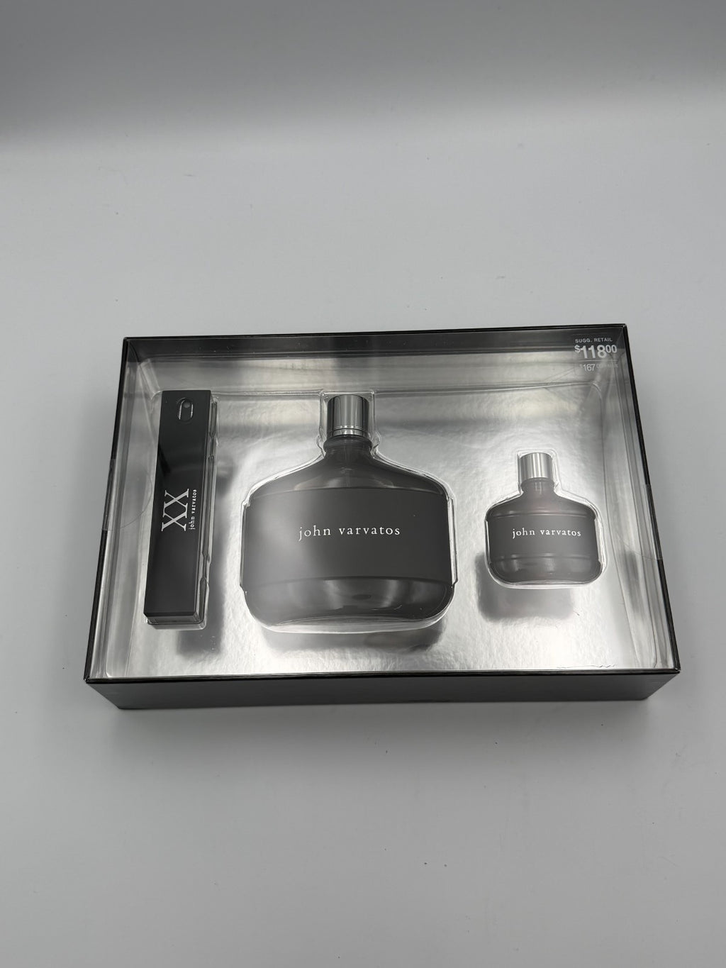John Varvatos XX 3 Piece Gift Set Men's EDT Fragrance Spray - 4.2 Oz & 0.57 Oz