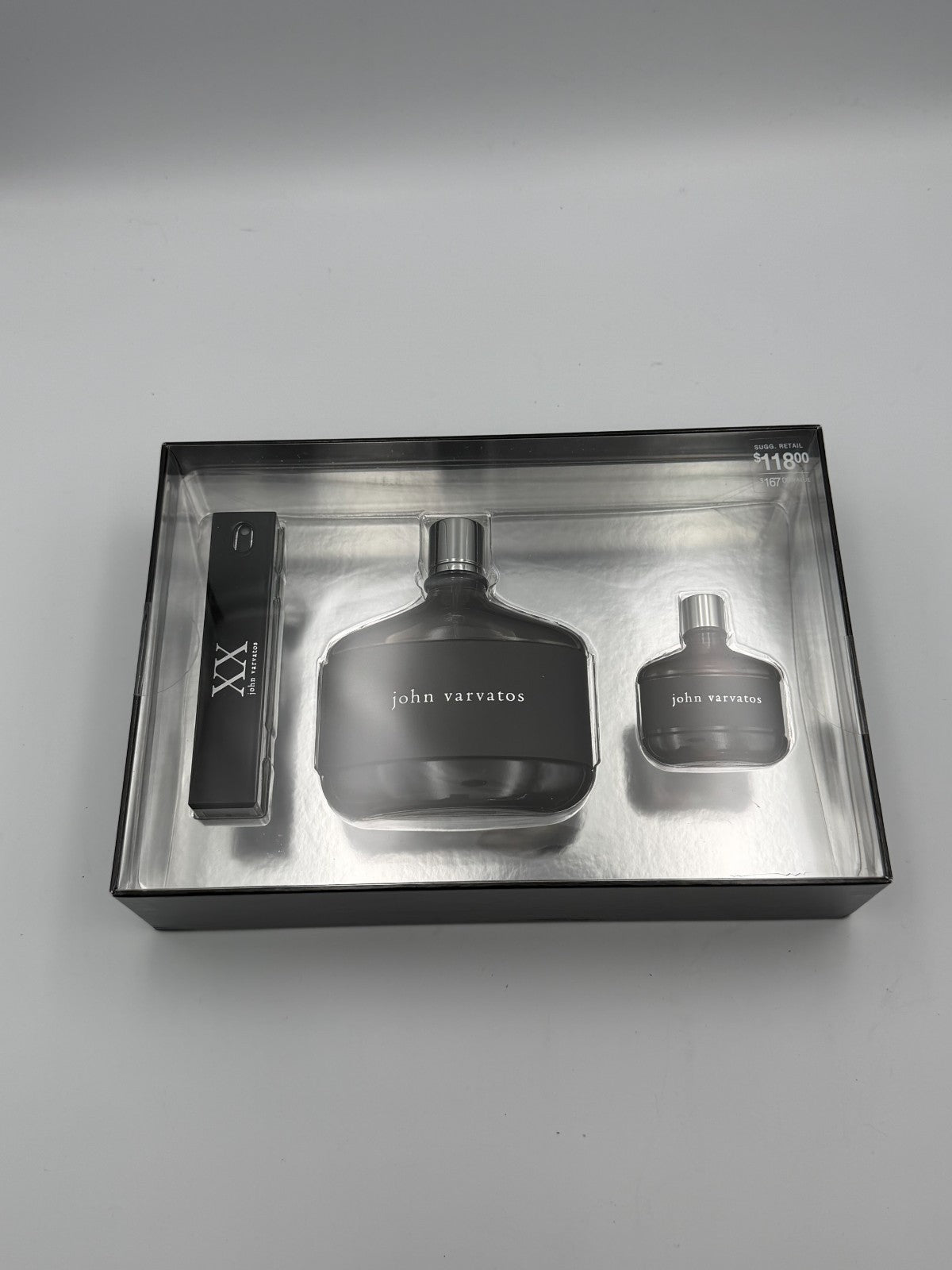 John Varvatos XX 3 Piece Gift Set Men's EDT Fragrance Spray - 4.2 Oz & 0.57 Oz