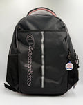 NWT Champion Center Backpack Black Pink Outline Logo Fits 17" Laptop School Bag