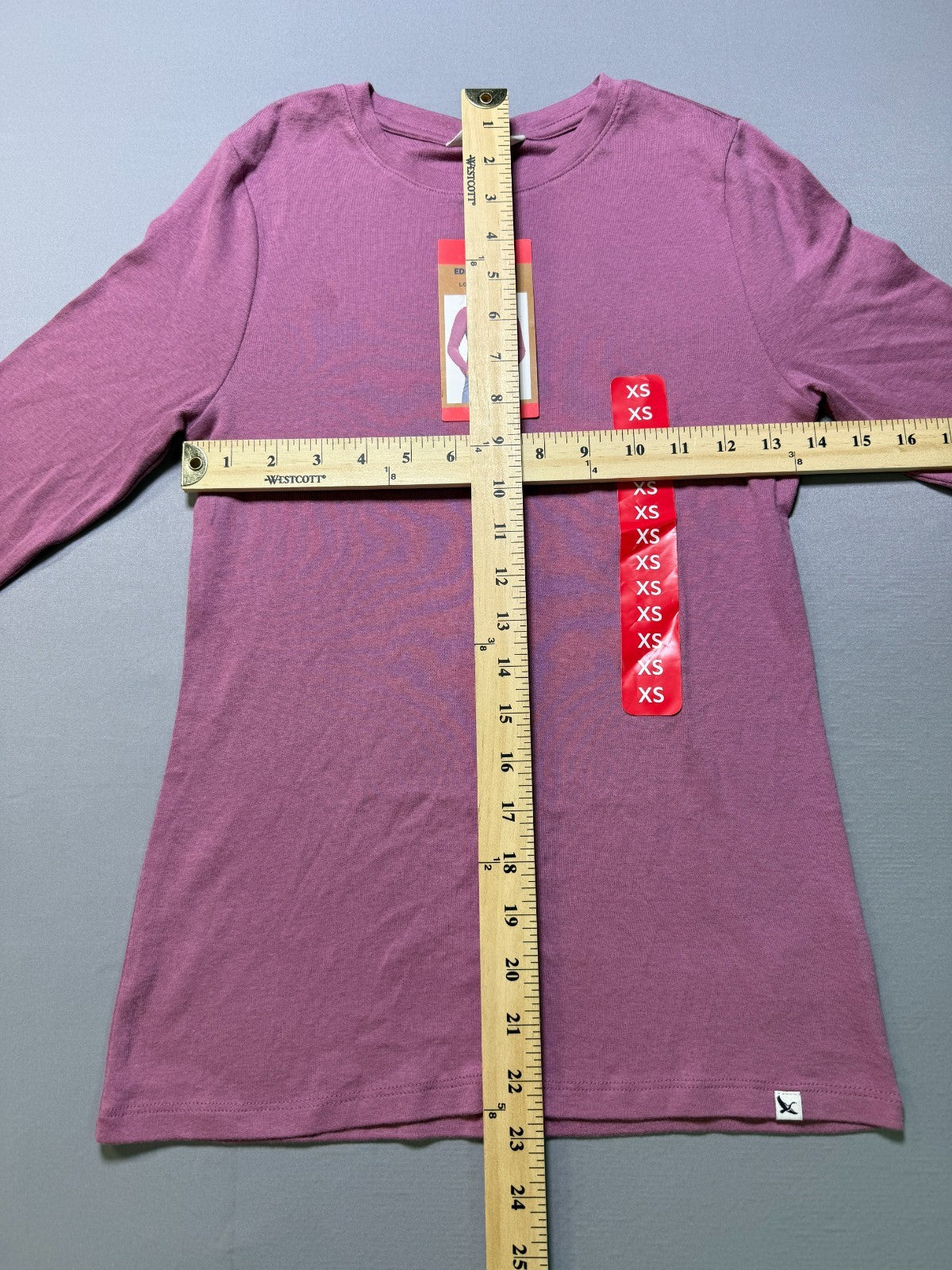 Eddie Bauer Long Sleeve Classic Cotton Blend Crewneck Tee Top Women's XS Purple