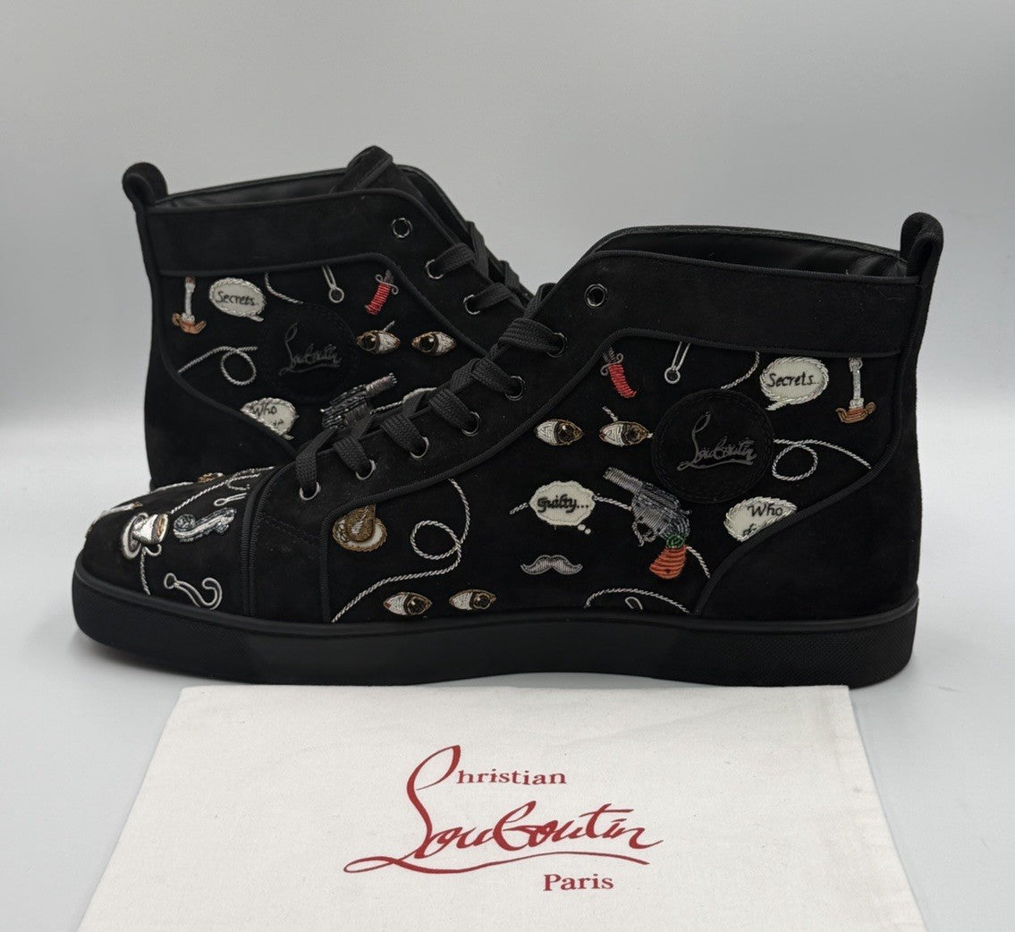 Authentic Christian Louboutin Limited Edition Embroidered Size EU 48; US 15