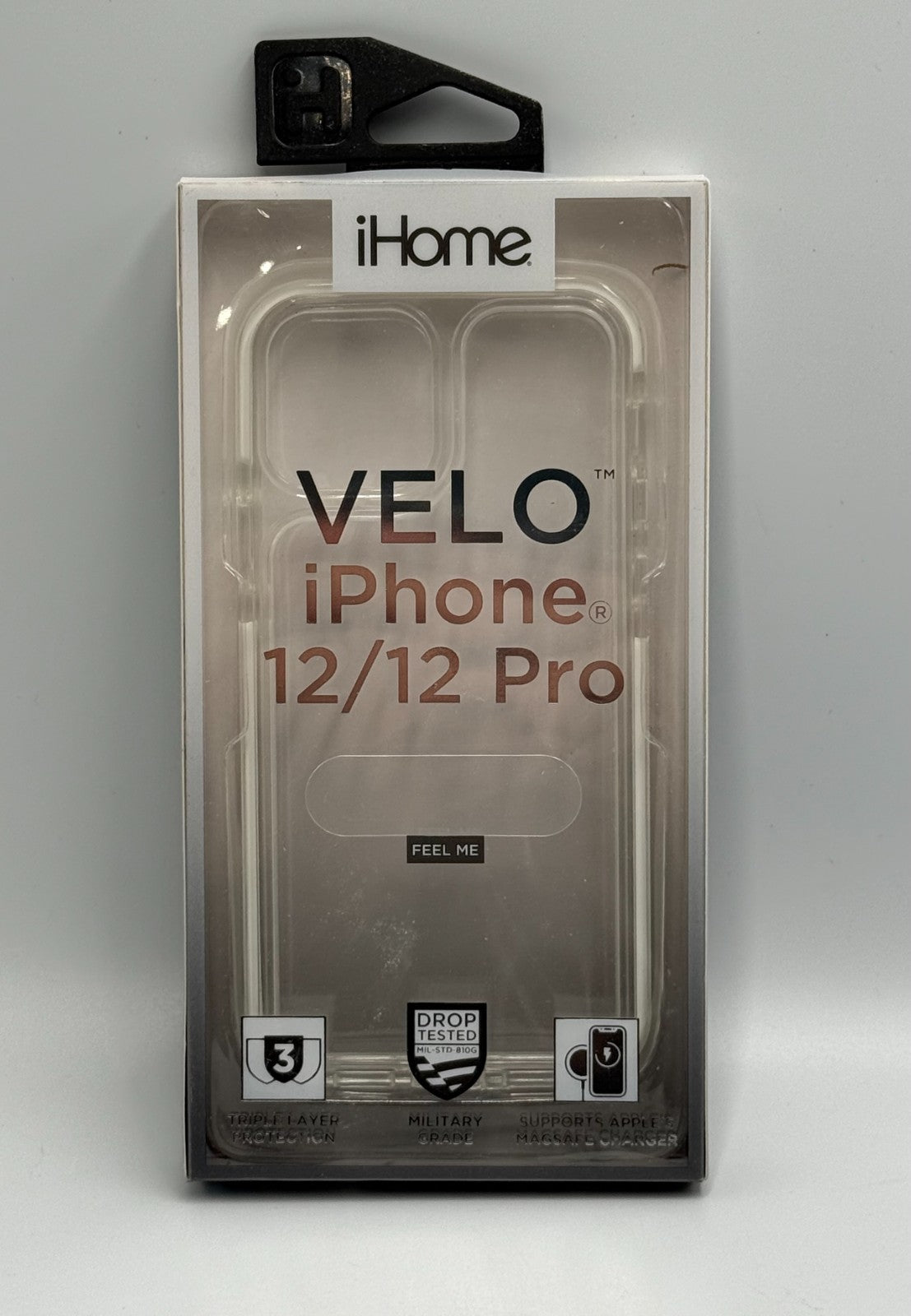 New iHome Velo iPhone 12 Pro Case Triple Layer Shockproof MagSafe Clear Cover
