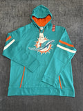 NFL Apparel Miami Dolphins Hooded Sweatshirt Mens Aqua Blue Pullover CHOOSE SIZE