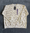 NWT State of Mine Camo Crew Neck Fleece Sweatshirt Men's 2XL White Long Sleeve