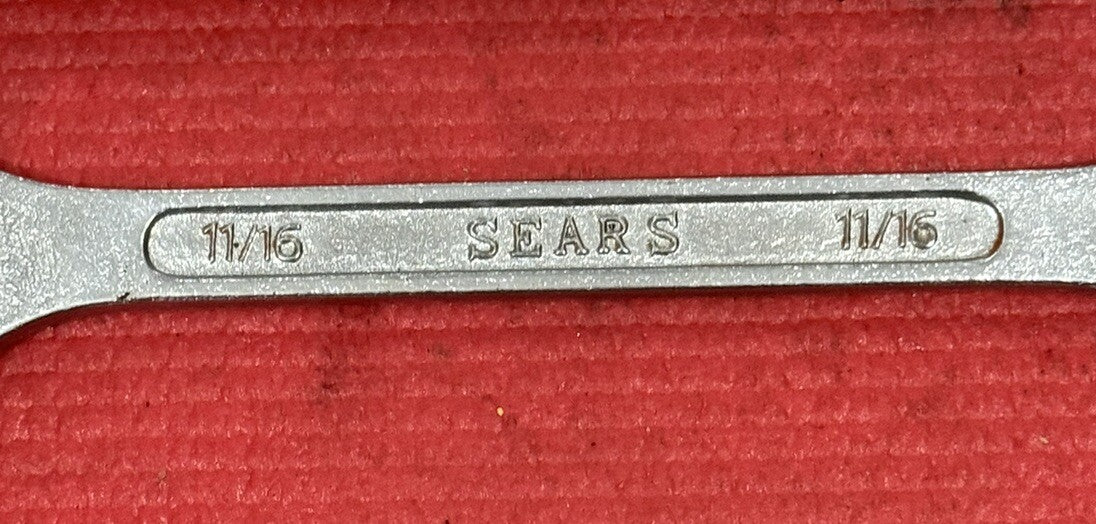 Vintage Sears 11/16" Combination Wrench 12 Point SAE Forged BF