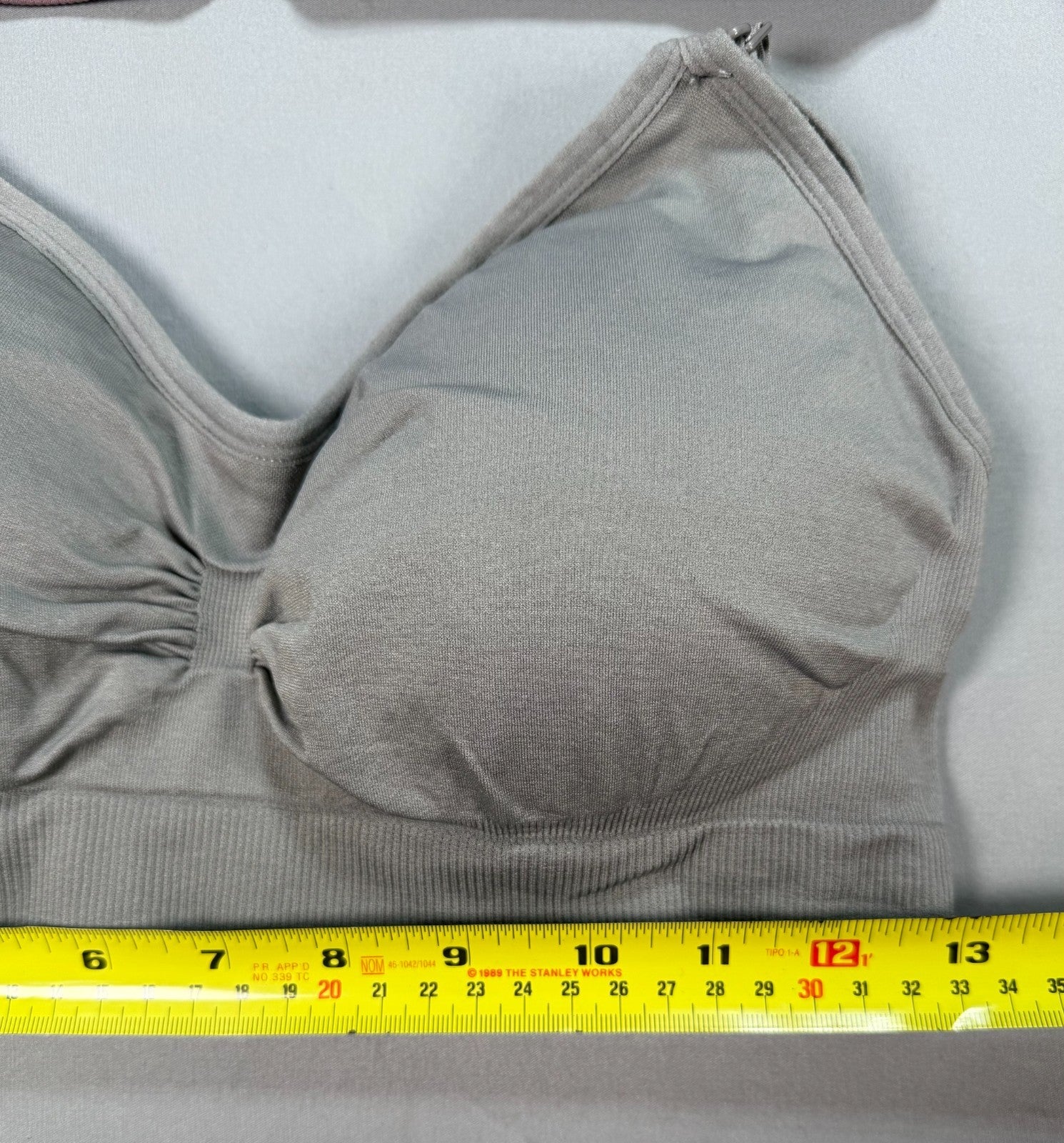 Pack of 5 Women's Seamless Ruched Front Comfort Wireless Bras Large Multicolor