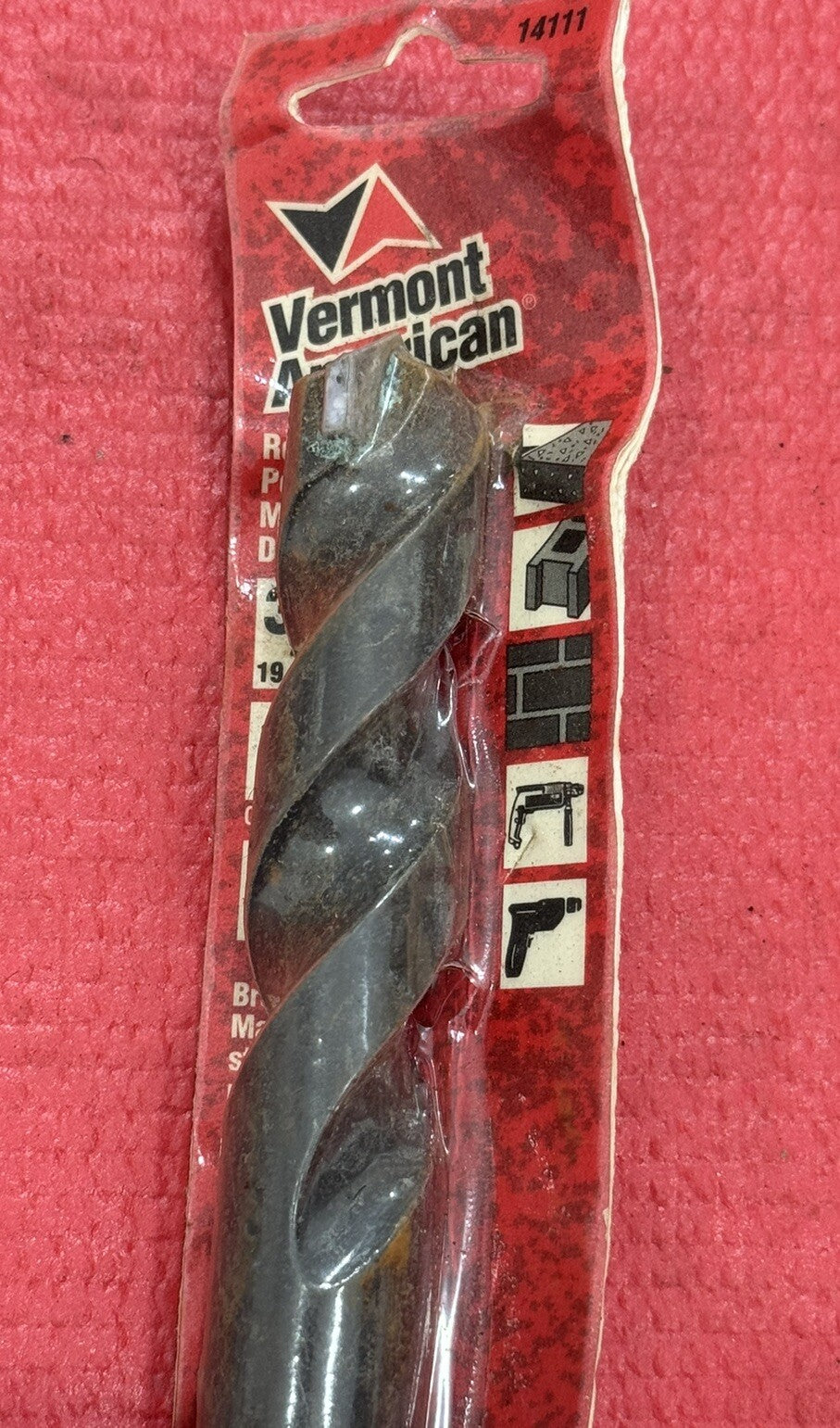 Vermont American 3/4" Industrial Rotary Percussion Masonry Drill Bit Made in USA