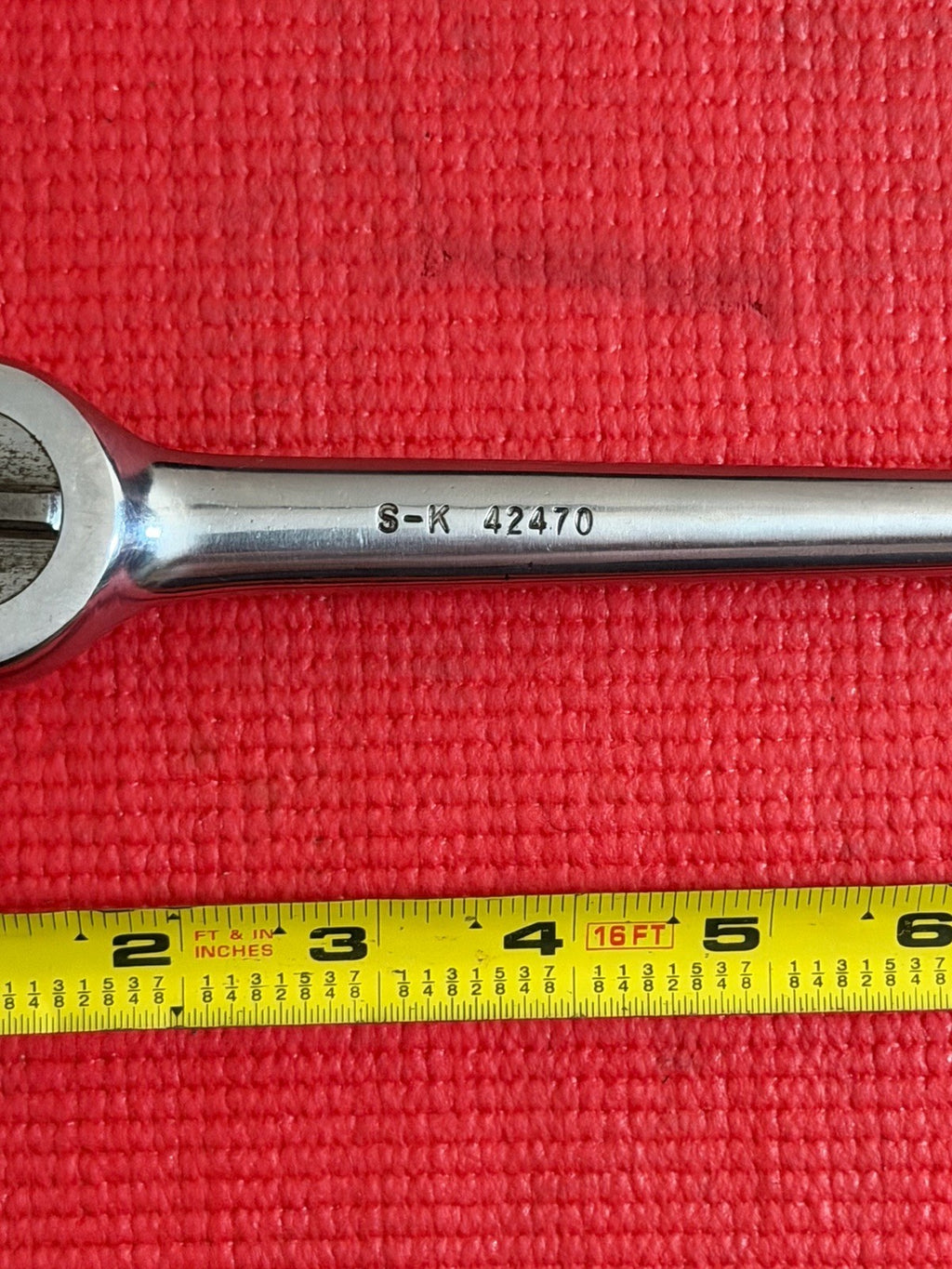 S-K Tools 42470 1/2" Drive Ratchet Wrench Knurled Handle USA Sk