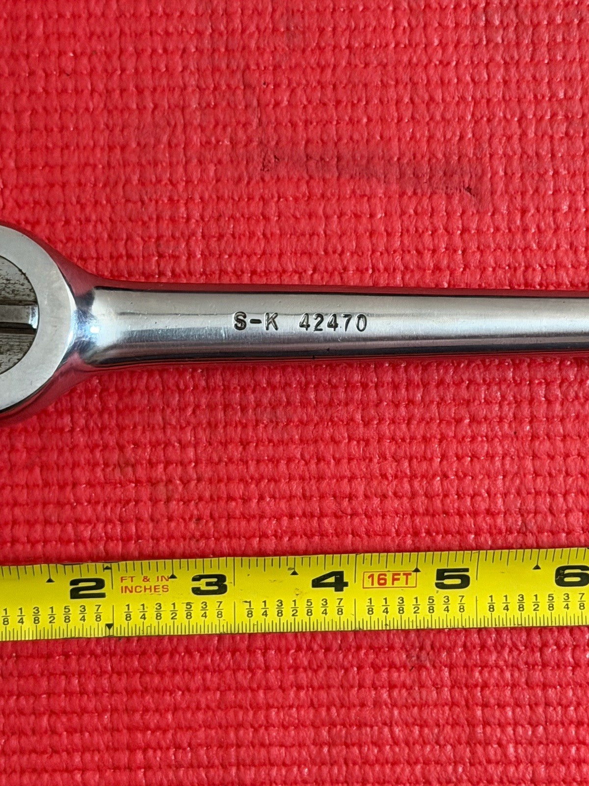 S-K Tools 42470 1/2" Drive Ratchet Wrench Knurled Handle USA Sk