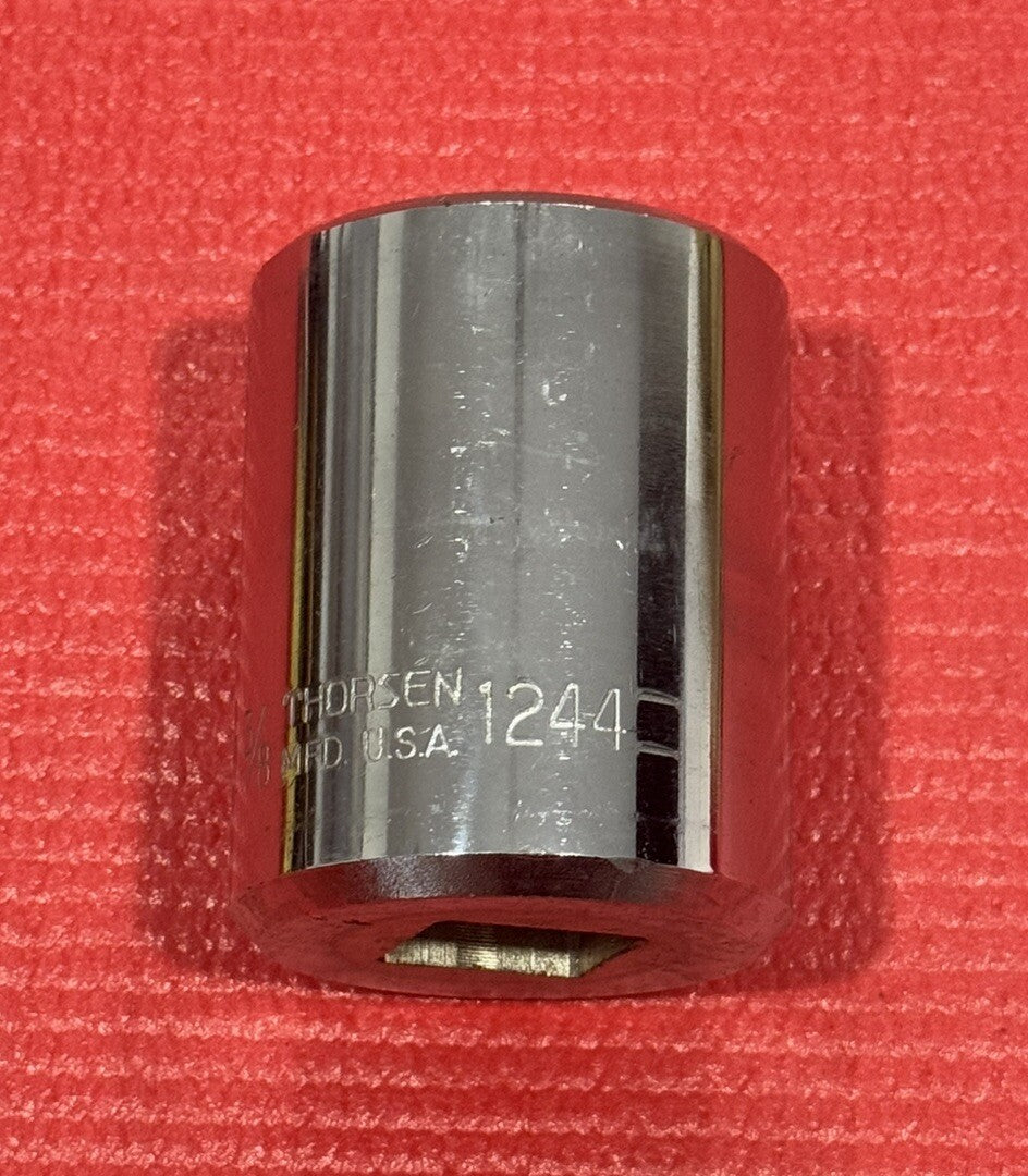 Vintage Thorsen Tools NEW 1244  1-3/8” Socket  3/4" drive 12 point  Made In USA