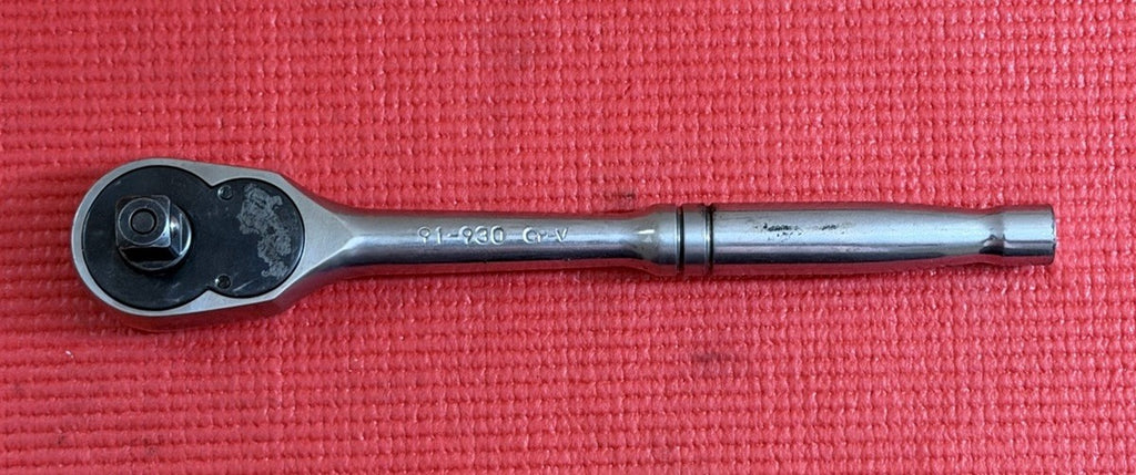 Stanley 1/2" Drive Quick Release Socket Ratchet 9.5" Long Model 91-930 Used