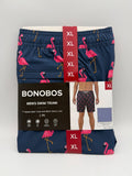 NWT Bonobos Swim Trunks Men's XL Blue Flamingo Print Drawstring Summer Beach