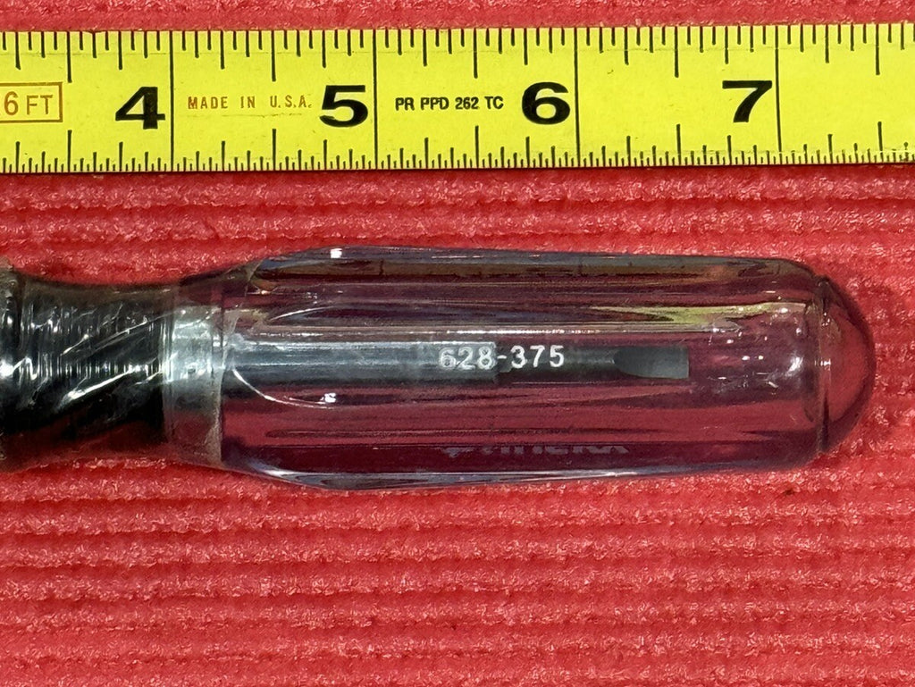 Husky 628-375 NEW 6-in-1 Screwdriver Reversible Clear Handle Phillips,Slotted