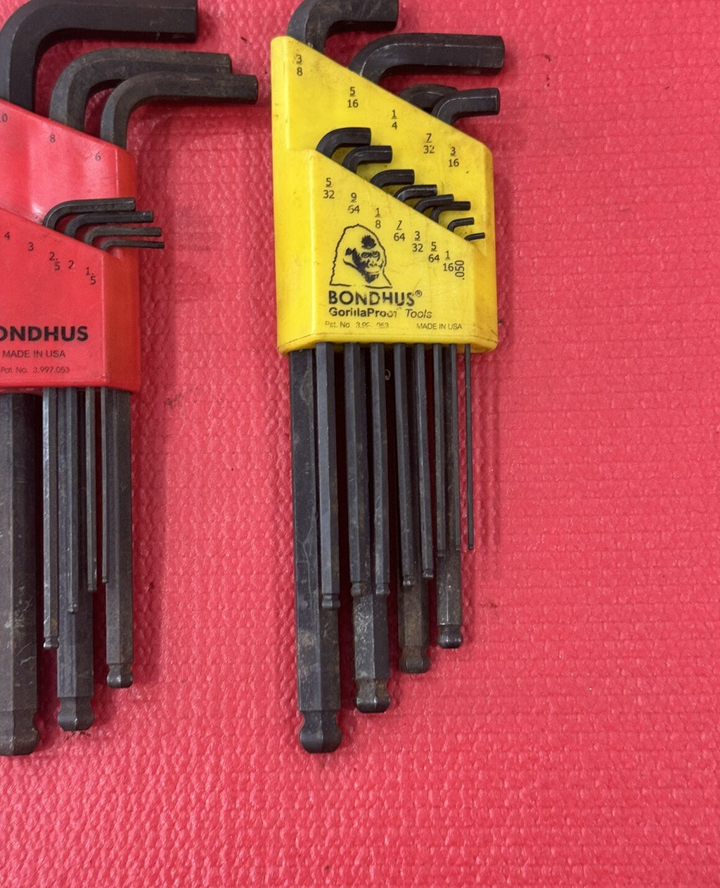 Bondhus Tools 3 PC Set Ball End Tip Hex Key Sets - SAE & Metric 31PCS Total